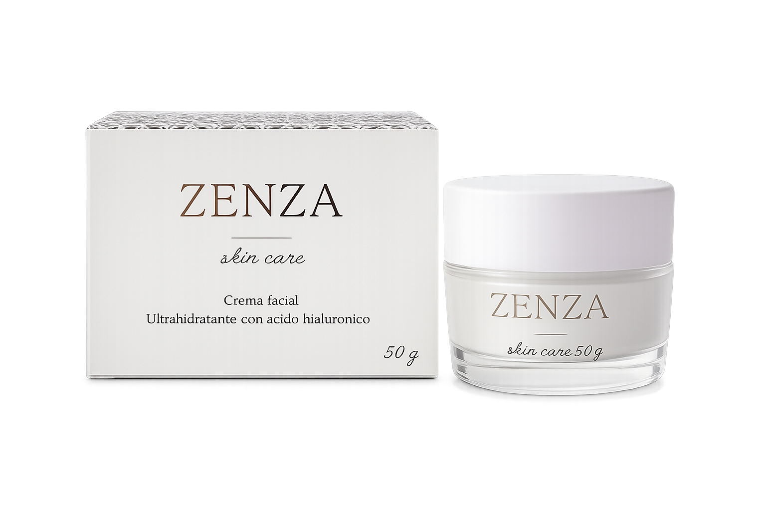 ZENZA Skin Care — crema facial con ácido hialurónico, 50 g